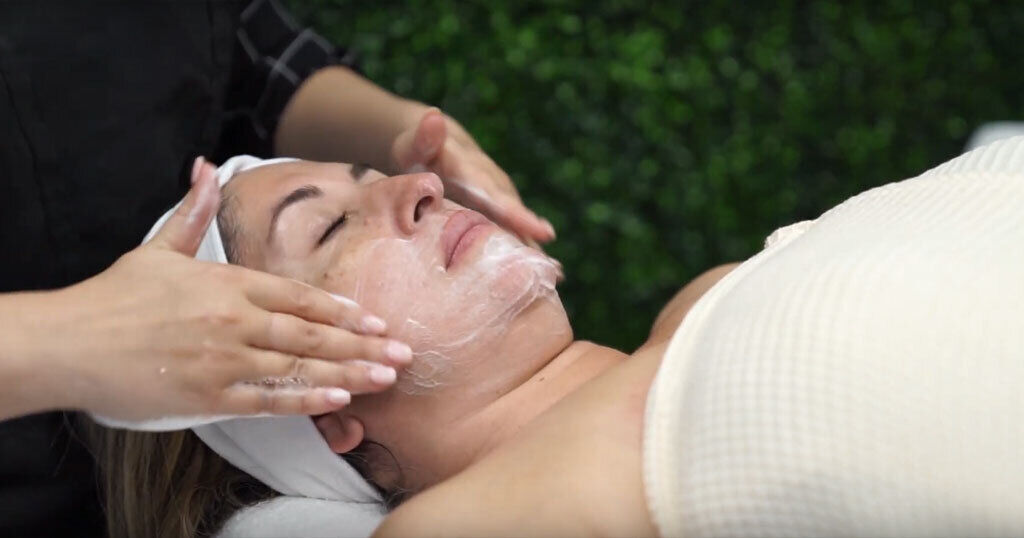 Organic Facial Treatment Demonstration- Professional Skincare Products for Estheticians